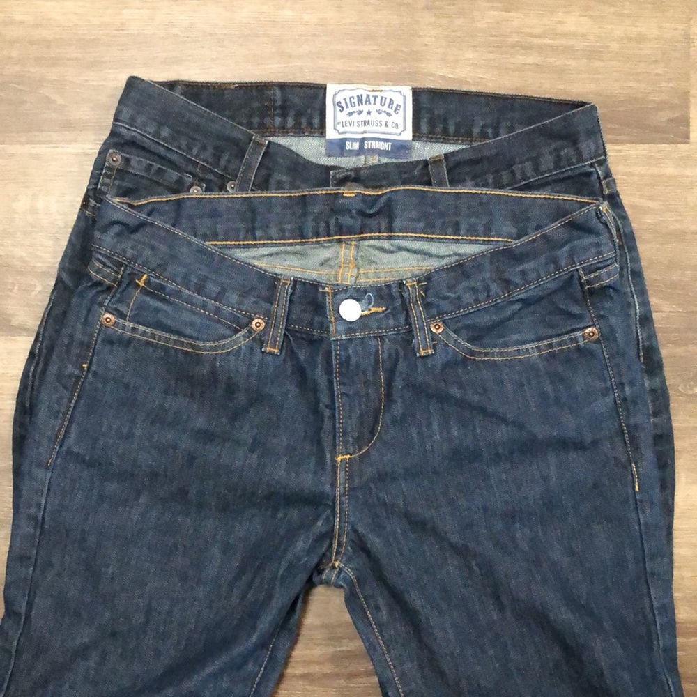 2 Pairs of Men’s Levi’s Slim Straight Jeans size 30x30/31